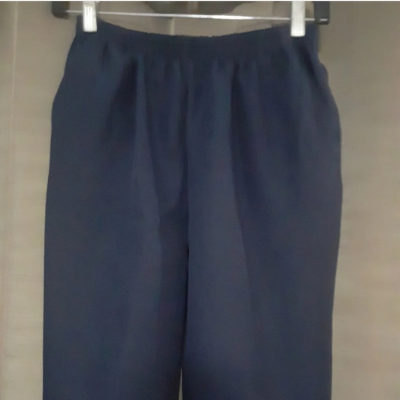 Vtg Alfred Dunner Blue Pullon Dress Pants 8P - Picture 2 of 6